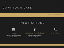 Tablet Screenshot of downtowncafe.fr